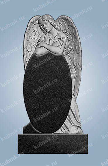 Памятник фрезерный “Скорбящий ангел за стелой”